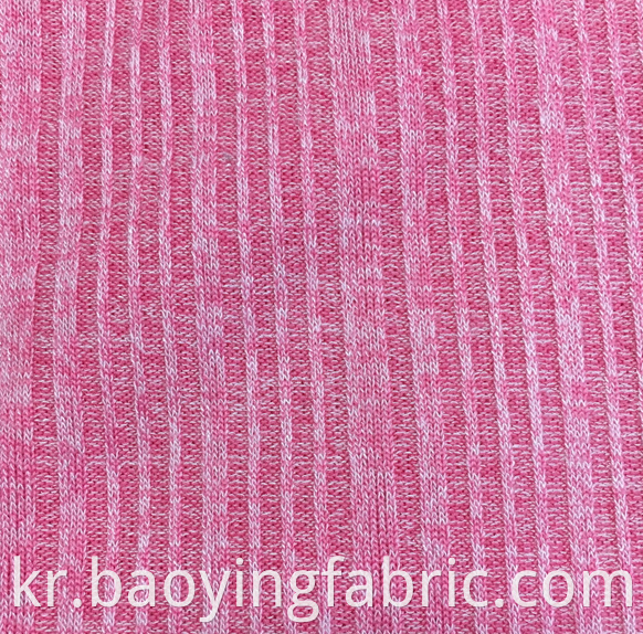 Striped Rib Knit Fabric